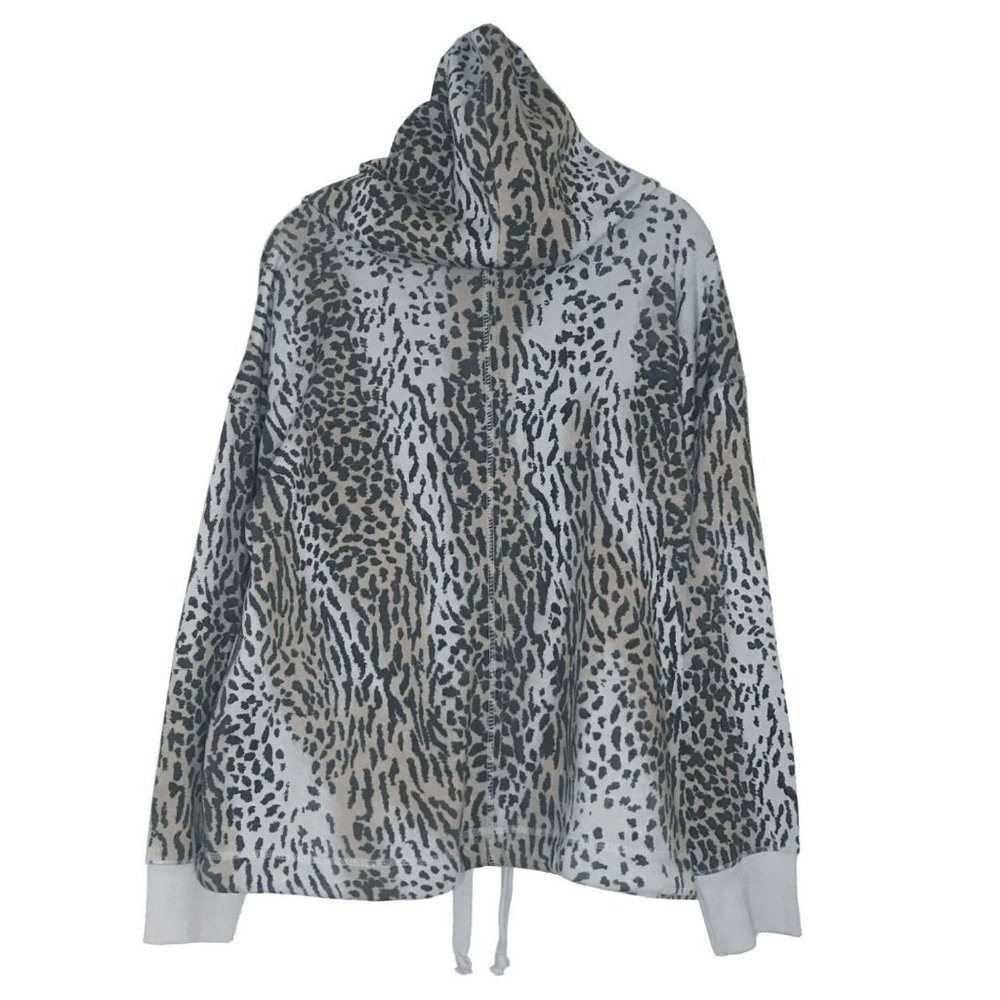 Leopard Hoodie Sweatshirt NWT - Size S - Picture 2 of 5